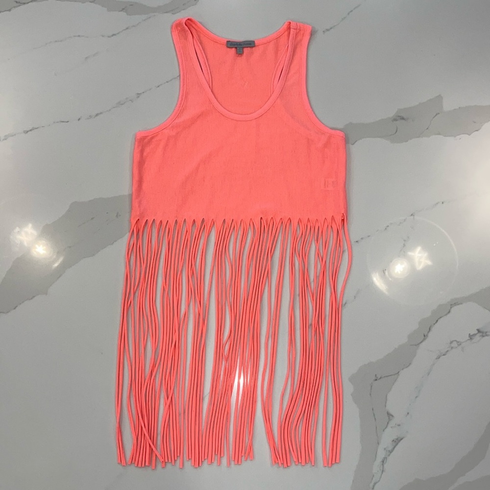 Charlotte Russe size Small fringe tang top. NWOT